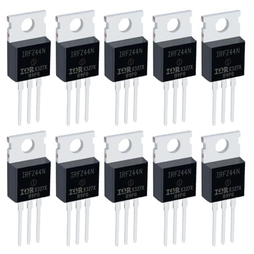 Image of Innfeeltech 10 Pcs MOSFET Transistors IRFZ44N 49A 55V Field Effect Tubes N-Channel To-220 Power MOSFET Feld Effect Transistor Rectifier