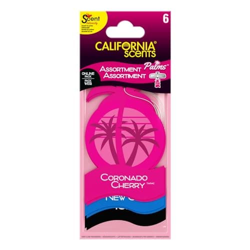 Image of California Scents Palms Car Air Freshener Assortment - 6 Count