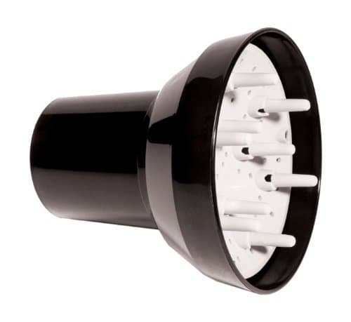 Image of Hair Tools Multi-Fit Diffuser Attachment for Hairdryer - Compatible with Round-Nozzled Professional Hair Dryers (c. 3.8 - 5.7cm Diameter). Universal Diffuser for Hairdryer for Gentle Drying
