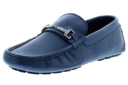 Image of Zanzara Men's Filbert Loafer Driving Style, Blue, 11 UK