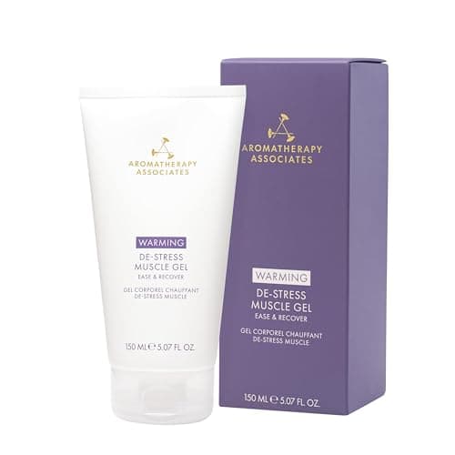 Image of Aromatherapy Associates Warming De-Stress Muscle Gel 150ml | Post-Workout & All-Day Standing Muscle Relief with Lavender, Rosemary, Ginger & Black Pepper, Recovery Gel for Gym, Athletes & Desk Workers
