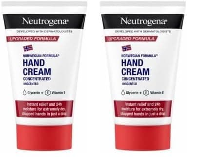Image of Neutrogena Norwegian Concentrated Unscented Hand Cream, 50 ml (Pack of 2)