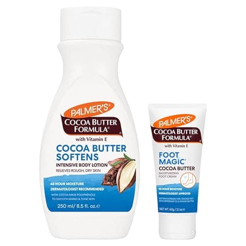 Image of Katsy Style Cocoa Butter Formula Bundle: Body Lotion 250ml & Foot Magic 60g | Intensive Moisturizing with Vitamin E & Cocoa Butter | Dermatologist Approved