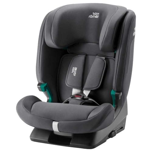 Image of BRITAX RÖMER Car Seat EVOLVAFIX, with ISOFIX, Child from 76 to 150 cm (i-Size), from 15 Months to 12 Years, Midnight Grey
