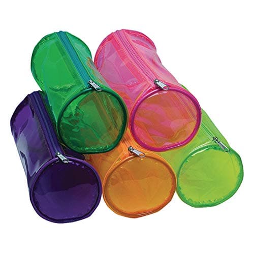 Image of Clear Cylinder Tinted Pencil Case (Pack of 12) 301853