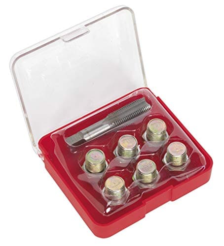 Image of Sealey Vs615 Oil Drain Plug Thread Repair Kit - M15