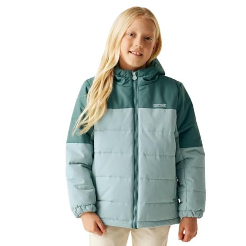 Image of Regatta Kids Lofthouse Insulated Jacket Water Repellent Reflective Trims Winter Coat