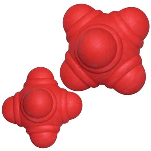 Image of 22YardsPro Reaction Ball – Red Reflex Training Ball for Agility, Speed & Hand-Eye Coordination – Small & Medium Sizes – High-Bounce Rubber for All Sports Training