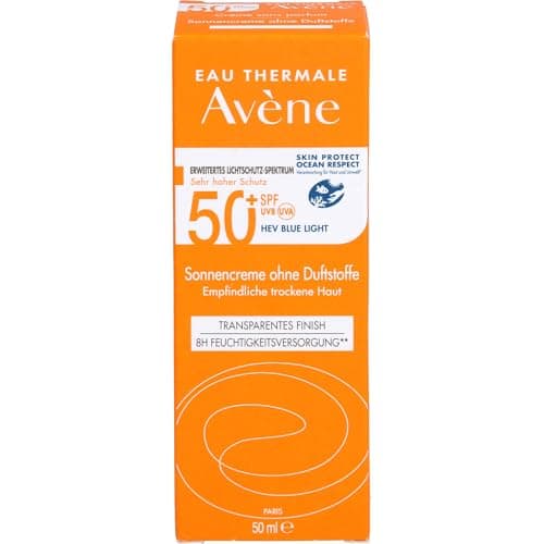 Image of Avene Sun Cream SPF 50+ Fragrance Free 50 ml