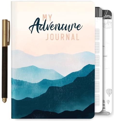 Image of 3-in-1 Travel Journal for Women - My Adventure Book, Travelers Notebook, Scrapbook & Bucket List Gifts for People Who Travel A Lot With Prompts - Cruise & Camping Essentials Planner Accessories Diary