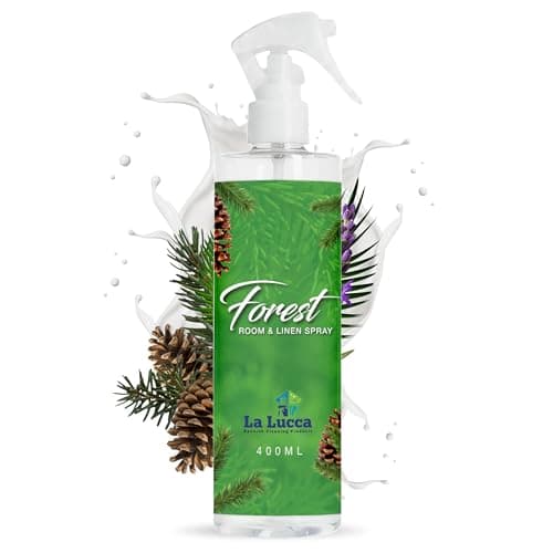 Image of LaLucca Forest Room & Linen Spray 400ml | Fresh Woodland & Clean Air Fragrance | Spanish Room & Fabric Mist | Home Spray for Bedding, Curtains & Upholstery | Natural Green Scent for Lasting Freshness