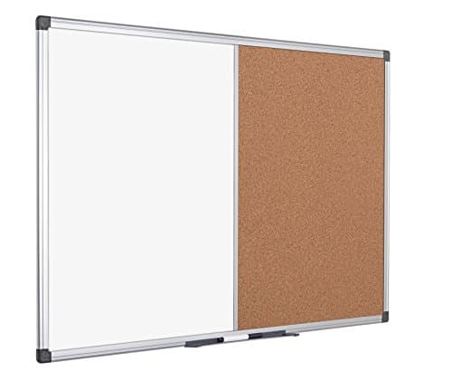 Image of Bi-Office Combination Board Maya, Cork/Magnetic, Aluminium Frame, 180 x 120 cm