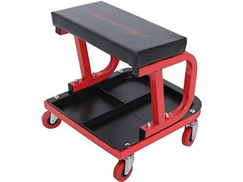Image of Mechanics Padded Creeper Trolley Seat Car Van Garage Gift Tool Workshop Stool