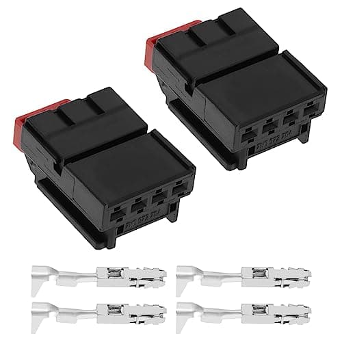 Image of The Lord of the Tools 2Pcs Rear Tail Light Connector with Terminal 7N0972704 Compatible with VW Compatible with Audi Compatible with Seat Tail Light Lamp Plug Connector