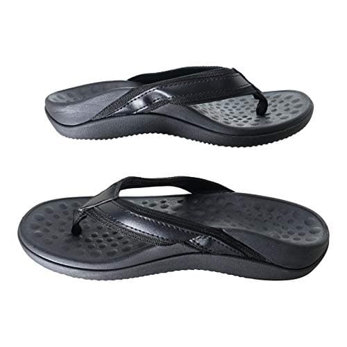 Image of OR8 Wellness Orthotic Sandals. Plantar Fasciitis Relief with built in Arch Support & Heel Cup. Sturdy & Comfortable. Black. (9 UK/42 EU)