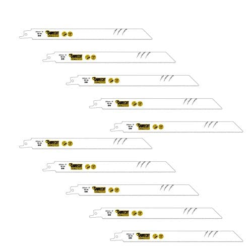 Image of 10 x SabreCut SCRS1122HF_10 225mm 10 TPI S1122HF Fast Wood and Metal Cutting Reciprocating Sabre Saw Blades