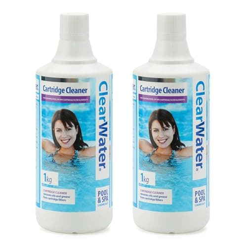 Image of Clearwater Filter Cartridge Cleaner Solution for Hot Tub, Spa & Swimming Pool Maintenance, Deep Cleans Filters Effectively (2 KG)