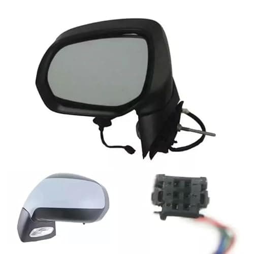 Image of Electric Primed Cover Passengers Side for Peugeot, 3008 Wing Door Mirror 2009-2018