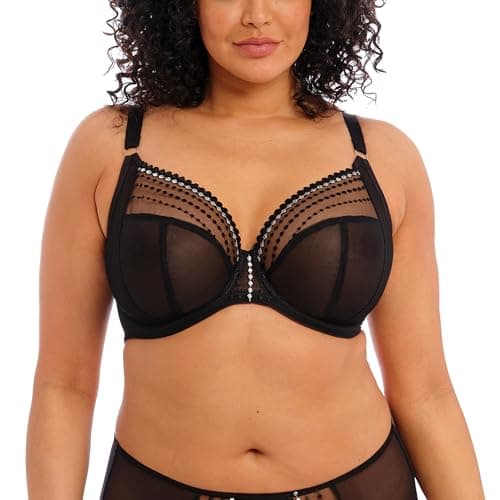 Image of Elomi Women's Plus Size Matilda Underwire Plunge Bra, Black, 38J