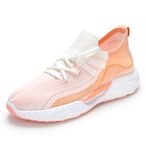 Image of Padgene Womens Running Shoes Sports Trainers Breathable Lightweight Sneakers Air Cushion Low Top Footwear Waking Fitness Lace up Shoes for Walking Gym Jogging Fitness Athletic Casual