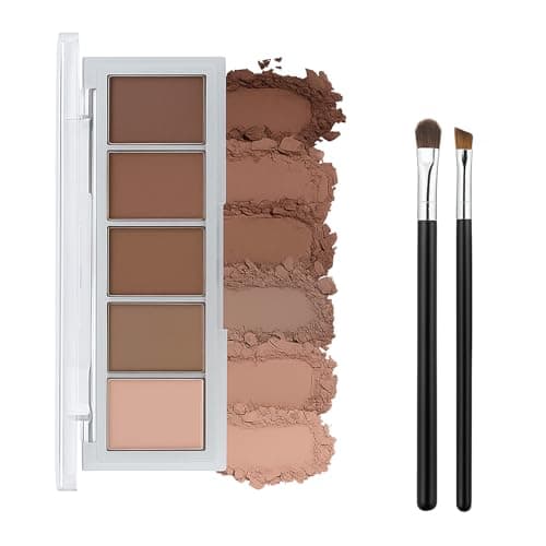 Image of Neutral Nude Brown Eyeshadow Palette for Women – 5 Velvety Matte Shades & Creamy Blendable Formula, Highly Pigmented & Long-Lasting, Perfect for Natural or Smokey Eye Makeup Looks (Mocha Nude)