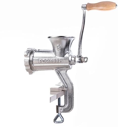 Image of Kitchen Craft Cast Iron Medium Meat Mincer with Clamp Fitting, No.8