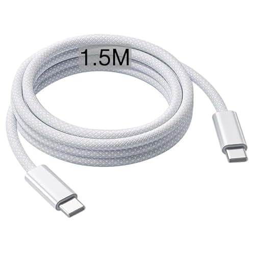 Image of 1.5m USB C to USB C Cable for IPhone 17/17e/16/15, Fast Charger USB C for IPhone 17Air/16 Pro Max/15 Plus/16E,Charging Lead for iPad Pro 10/11th, Google Pixel 10/9/9a/8/7,Samsung Galaxy Z Flip 4/5/6/7