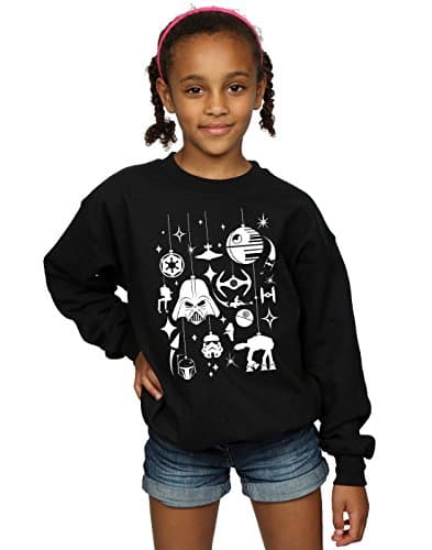 Image of Star Wars Girls Christmas Humbug Sweatshirt 9-11 Years Black