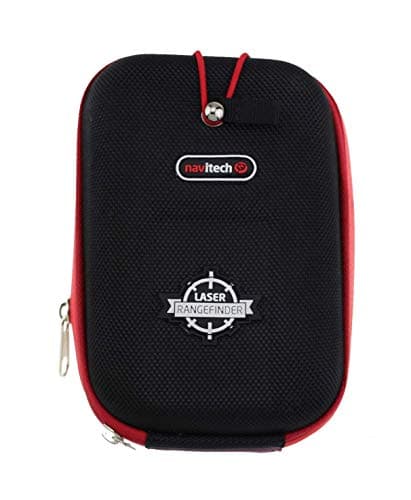 Image of Navitech Black EVA Rangefinder Hard Case/Cover With Carabiner Clip Compatible With The Laser Link RH2 Range Finder/LaserWorks LW1000PRO / LaserWorks LW1000SPI