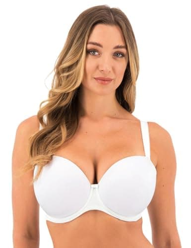 Image of Fantasie Women's Smoothease Underwire Molded T-Shirt Bra, White, 38GG US