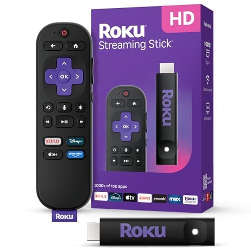 Image of Roku Streaming Stick HD 2025 — HD Streaming Device for TV with Roku Voice Remote, Free & Live TV