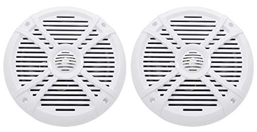 Image of Rockville Pair RMSTS80W 1000W 8" Marine Boat Speakers, 4 Ohm, Waterproof, UV-Resistant, PEI Dome Tweeter for Boats and Outdoor Use