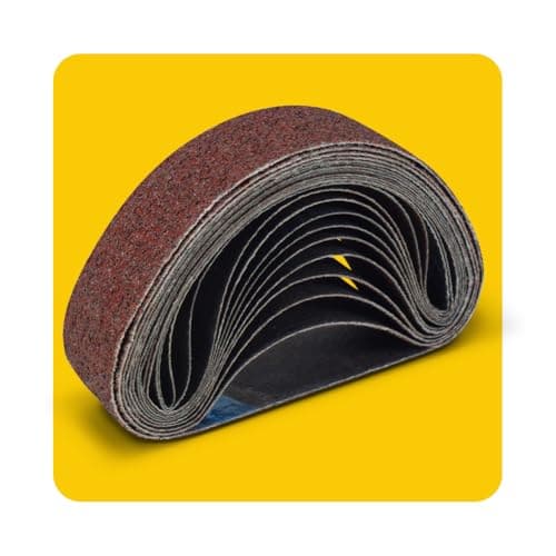 Image of 30x330mm Sanding Belt Assorted Pack, 12 Pcs (2 Each of 40/80/120/240/320/400 Grits), Aluminum Oxide for Sanders