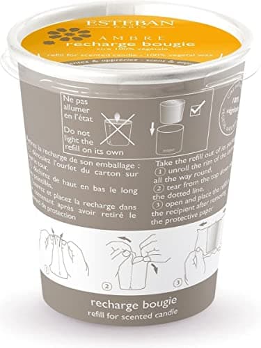 Image of Esteban Amber Scented Candle Refill