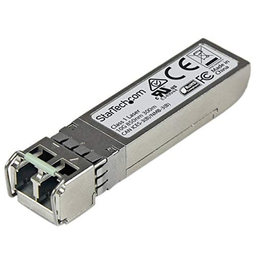 Image of StarTech.com Juniper SFPP-10GE-SR Compatible SFP+ Module - 10GBASE-SR - 10GbE Multimode Fiber MMF Optic Transceiver - 10GE Gigabit Ethernet SFP+ - LC 300m - 850nm - DDM (SFPP10GESRST)