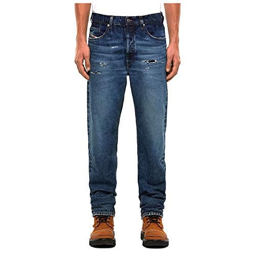 Image of Diesel Men's D-macs L.30 Pantaloni Jeans, 01 Blue Denim, 32