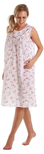 Image of Lady Olga Poly Cotton Sleeveless Summer Nightie 24317 Pink 26-28
