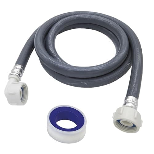Image of General Washing Machine Hose, 1m/39.37in Washing Machine Water Pipe, Dishwasher Inlet Hose, Washing Machine Water Pipe, Dishwasher Pipe for Washing Machines, Dishwashers (with Waterproof Tape)