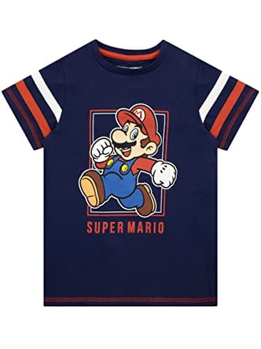 Image of Super Mario Boys T-Shirt Blue 4-5 Years