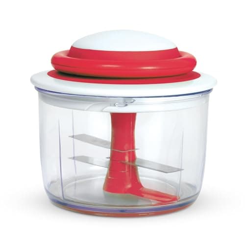 Image of Chef'n 102-239-005 VeggiChop Hand-Powered Food Chopper, 0, Cherry