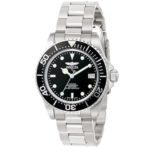 Image of Invicta Pro Diver 8926OB Men's Watch - Waterproof - Analogue - Automatic Movement - stainless steel with black dial - 40mm