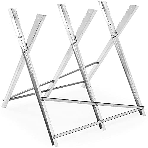 Image of Oypla Log Folding Saw Horse Holder Timber Cutting Chainsaw Trestle