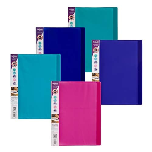 Image of Snopake A4 24 Pockets Display Book Pack of 10 Pieces - Assorted Electra Colours