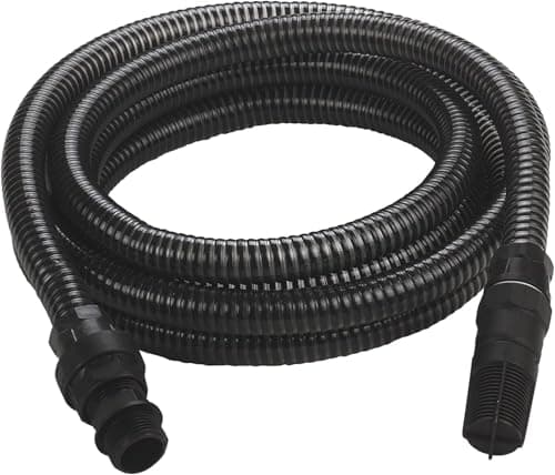 Image of Einhell 7M Suction Hose Suitable for Einhell Water Pumps, 25mm (1 Inch) Diameter Plastic Tube with Male and Female Adaptors