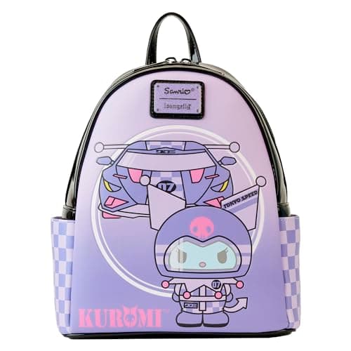 Image of Loungefly Sanrio Hello Kitty Kuromi Tokyo Speed Racer Mini Backpack, Multi, One Size, Tokyo Speed Racer Sanrio