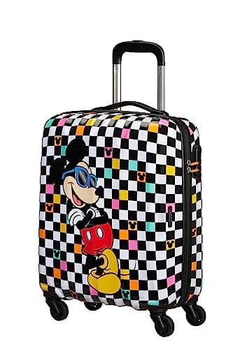 Image of American Tourister Hypertwist, Spinner S, Hand Luggage, 55 cm, 36 l, Multi-Colored (Mickey Check)