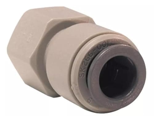 Image of John Guest CM451513FS Acetal 3/8" Female Adaptor (BSP Thread) x 15mm Push Fit