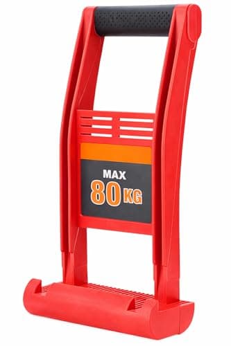 Image of Sobinu | Panel Carrier Heavy Duty Plasterboard Carrier Drywall Sheet Lifter Board Carrying Handle Plywood Panel Lifting Tool Ergonomic Construction Carrier 80kg Capacity