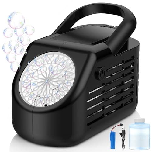 Image of YOTOY Toys for 3+ Year Old Boys Girls: Rechargeable Bubble Machine for Kids Adults Party Gift for 3 4 5 6 7 8 Years Old Birthday Wedding Portable Bubble Maker Blower Indoor Outdoor Bubble Toy