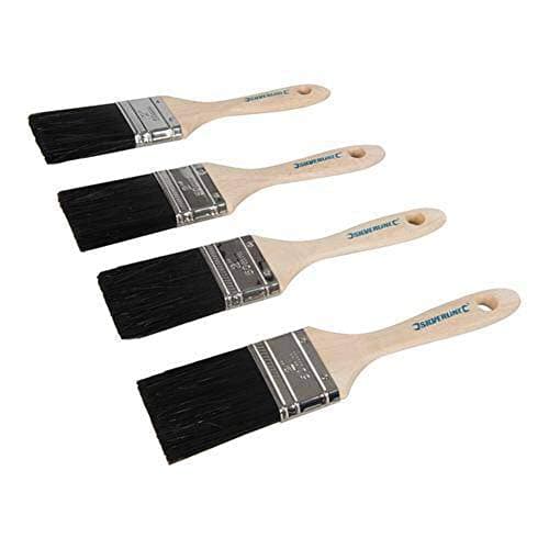 Image of Silverline 961181 Tradesman Synthetic Paint Brushes 4pk 50 mm / 2"